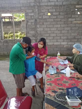 Vaksin booster di desa Tampekan